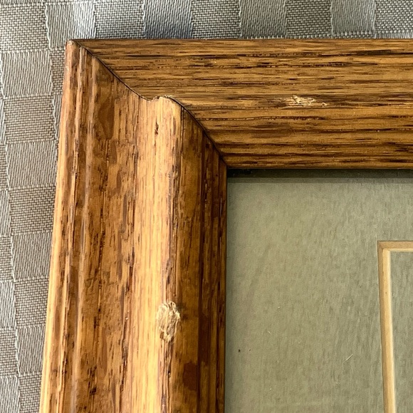 Vintage Wooden Art Framed Geese Garden Scene - Picture 4 of 6